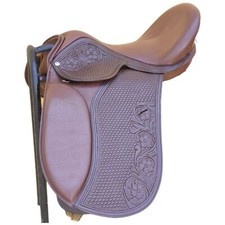 Baumloser Dressursattel aus Leder, Schwarz – erhältlich in 9 Größen mit...