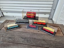 ATLAS, 5 Omnibusse + Feuerwehrauto, Modell Autos, 6 model cars, bus+ fire engine