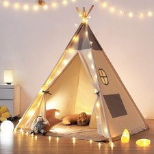 Besrey Tipi Zelt für Kinder,Tippi Kinderzelt Kinderzelt für drinnen/Outdoor aus