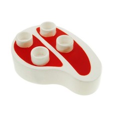 1x Lego Duplo Steak weiß rot