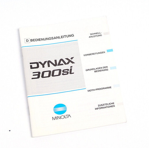 Minolta dynax 300si - minolta,