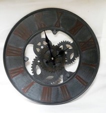 Wanduhr ZAHNRAD Uhr Old Factory styl  Retro Vintage Ø39cm Werkstatt Geschenkidee