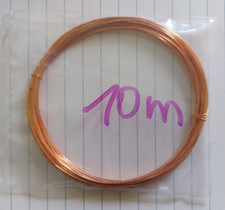 Kupferdraht Blank unlackiert  unbeschichtet Basteldraht 10 m ,  Ø  = 0,5mm