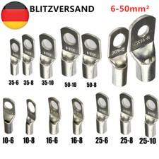50/10x Ringkabelschuhe Blank