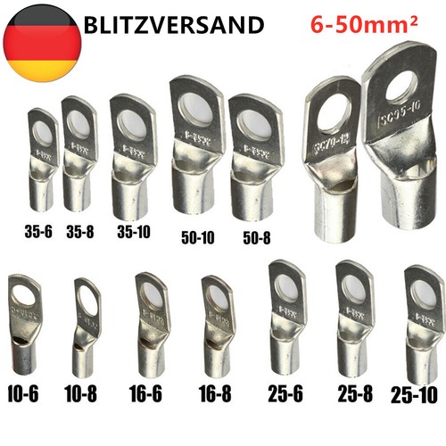 10x ringkabelschuhe blank - 50/10x,