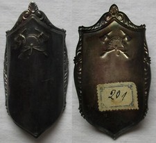 seltener versilberter Fahnen / Stocknagel Feuerwehr um 1920 (108184)