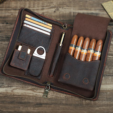 Echtes Leder Zigarrenetui 5