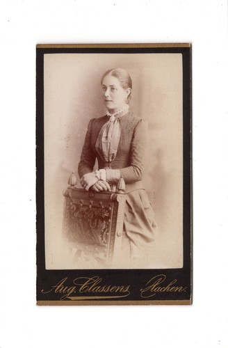 Cdv foto damenportrait feine - foto,