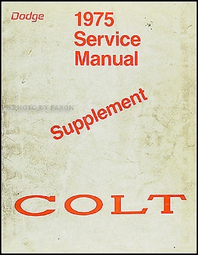 1975 dodge colt reparatur shop - 1975,