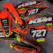 Grafik + Plastik KTM SX SX-F 2019-2022 XC XC-F Motocross dekor angewandte satz