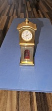 Laguna Miniatur Uhr Messing Gold Standuhr  Quarz Mini Uhr