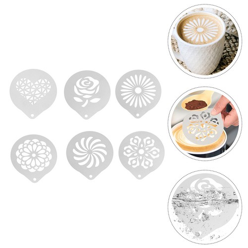 Pcs kaffeekunst schablonen - , 6
