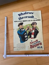blechschild bier brauerei new castle brown ale hausbar style