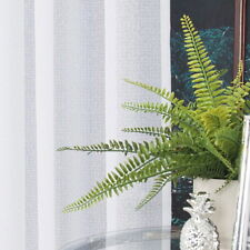 Meterware Hochwertiger Dekostoff Gardinen Stoff Sable Weiß Bleiband 320 cm breit