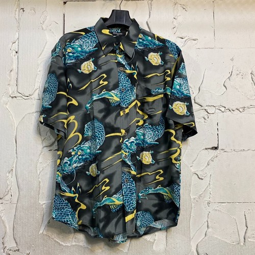 Hawaiihemd grau drachenmuster - hawaiihemd,