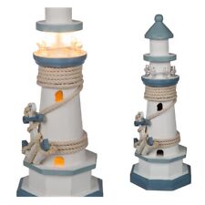 Leuchtturm Deko 30cm Holz mit
