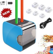 Elektrische Bleistiftspitzer Spitzmaschine Anspitzer Bleistift Werkzeuge Blau