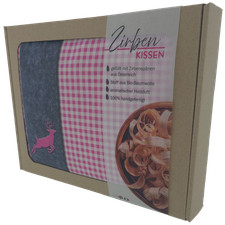 Zirbenkissen rot 24 x 19 cm