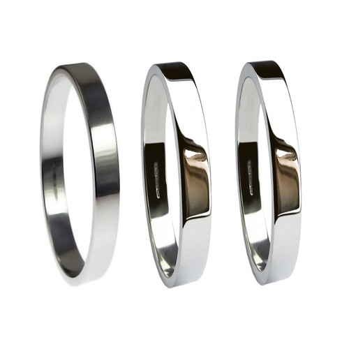 950 platin eheringe - 950,