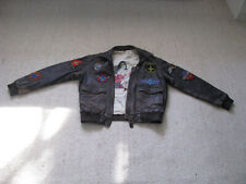 LEDERJACKE FLIEGERJACKE GIPSY TOP GUN PATCHES