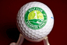 Logo Golfball: Deinster Geest, 25 Jahre Golf in Deinste, SRIXON 2