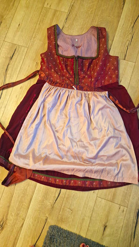 Damen dirndl rot rosa - damen,