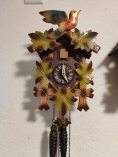 Kuckucksuhr Schwarzwalduhr (REGULA)Tannenzapfen Vintage Antik Deko 60er