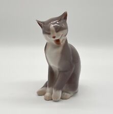 Bing & Gröndahl Porzellan Figur Katze Entwurf Svend Jespersen Denmark Signiert