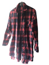 ZANZEA Hemd Damen Rot Schwarz Kariert Neuwertig Größe EU 36