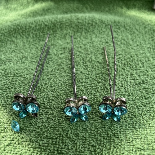 Vintage haarnadeln strass - 3x,