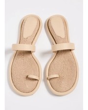 Cult Gaia Amalia Beige Flat