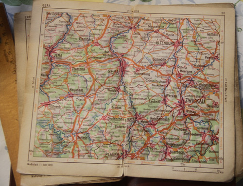 Verkehrsatlas atlas ddr 1959 - verkehrsatlas,