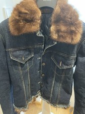 Damen jeansjacke mit pelz - damen,