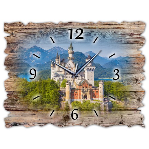Holz wanduhr leise lautlos - bm,