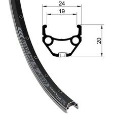 28 Zoll Fahrradfelge RMX L 719 Alu  Hohlkammerfelge geöst 32 Loch Felge 622 x 19