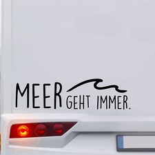 Aufkleber mit Spruch Meer