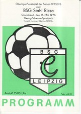 Ol 75/76  Bsg Chemie Leipzig -