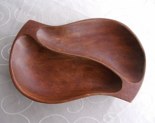 Vintage holzschale obstschale - holzschale,