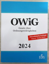 Gesetz über Ordnungswidrigkeiten OWiG 2024, Allgemeines Verwaltungsrecht, Jura