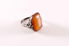 Ring Bernstein Silber 835