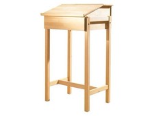 Stehpult mit Fach aus massivem Buchenholz