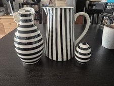 Krug Vase Schwarz Weiß