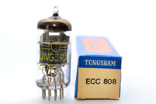 Vintage Tungsram ECC808 / 6KX8 Verstärker-Röhre / Triode, Audio Preamp Tube, NOS