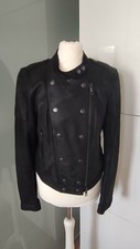 Burberry Brit Lederjacke Lammfelljacke schwarz M/38 NEU