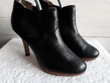 Roberto Santi Damen Schuhe Stiefel Stiefelette Boots Ankle Schwarz Leder Gr.38