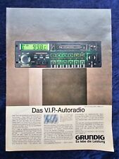 Grundig Autoradio, WKC 4860 VD,  originale Werbung aus 1986