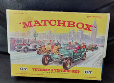 STREICHHOLZSCHACHTEL / MODELLE VON GESTERN - G 7 GESCHENKSET MIT 5 MODELLEN - 1965 BILDBOX SEHR GUTER ZUSTAND