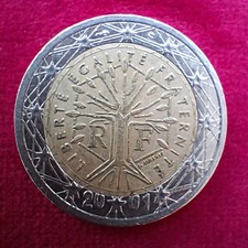 2 EURO Münze Frankreich 2001