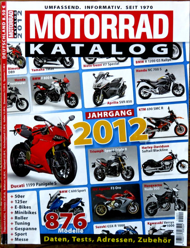 Motorrad katalog 2012 876 - 2012,,