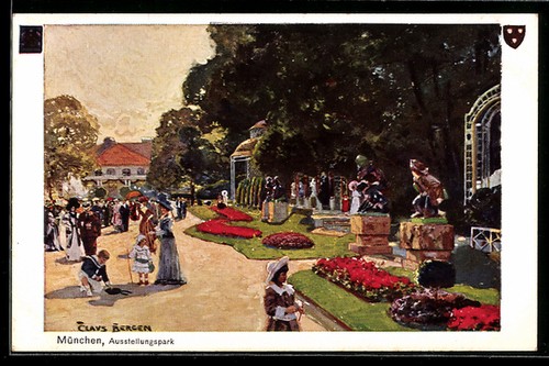 Künstler claus bergen - künstler-ak,